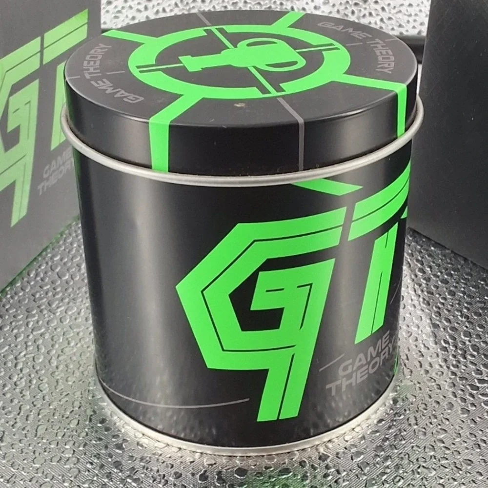 Game Theory Radioactive Digital Watch Neon Green Translucent Chronograph Box Tin